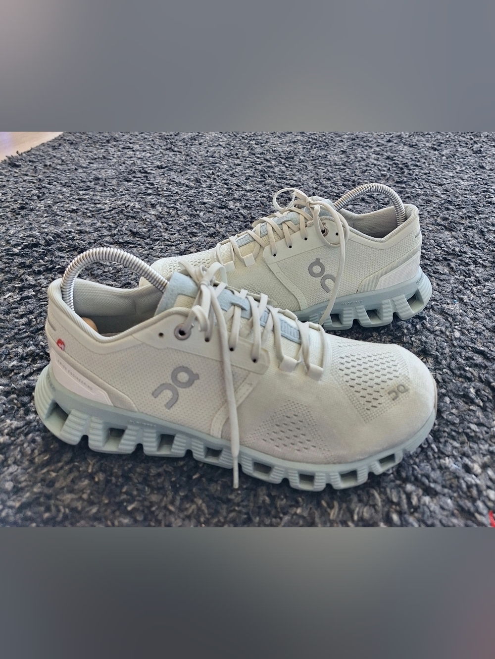 On Cloud X Women’s Size 6.5 Aloe White Running Training CloudTec Lightweight